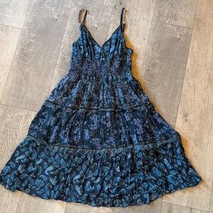 Paisley and Floral Midi Dress